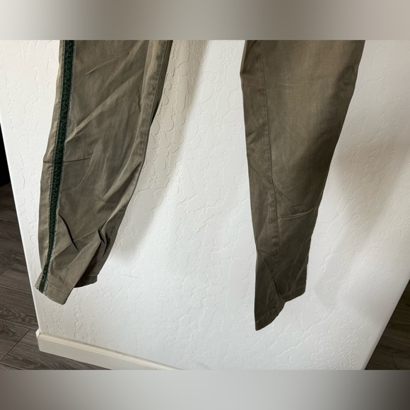 Anthropologie|Relaxed striped chino pants in olive color,size 27•••Boho style - Picture 7 of 14